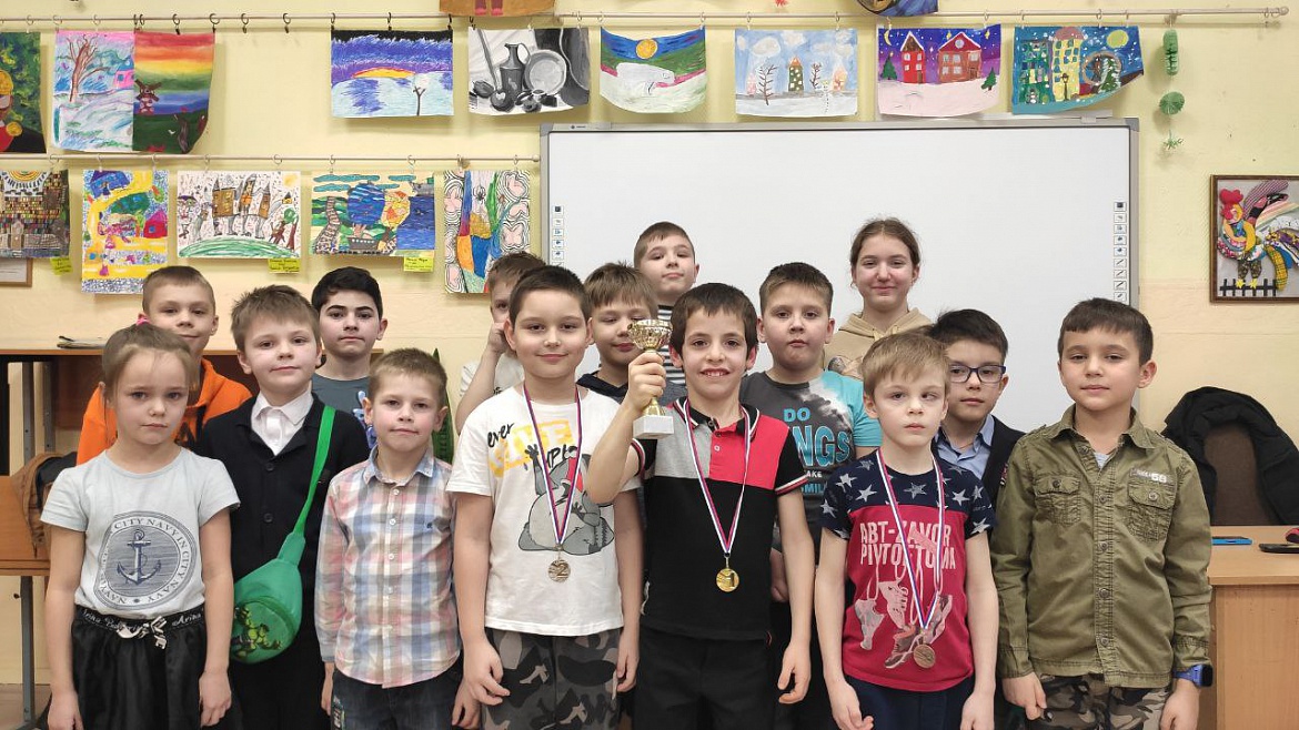 Победители и призёры шахматного турнира, в честь Дня Защитника Отечества.