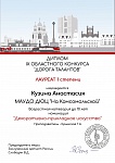 Кузина А., Арт-карусель,1 место, 9 Областной конкурс "Дорога талантов", 2025